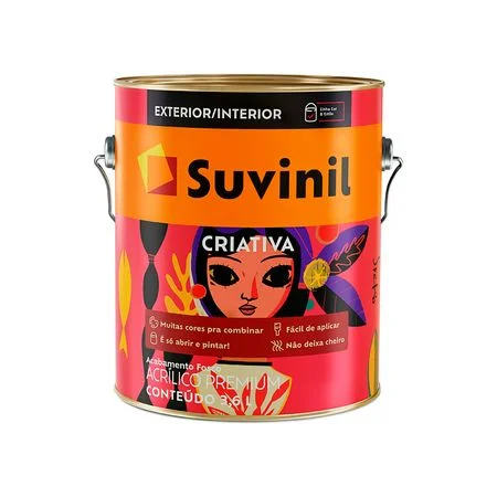 Tinta Acrílica Criativa Premium Fosco 3,6L Suvinil